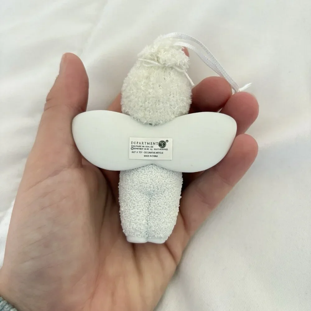 Department 56 Snow Baby Ornament Angel Best Teacher Book Enesco‎ 2010 White